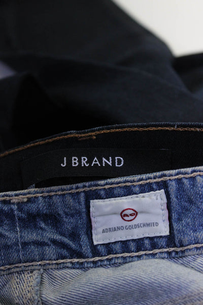 J Brand AG Adriano Goldschmied Womens Skinny Jeans Shorts Blue Size 28 30 Lot 2