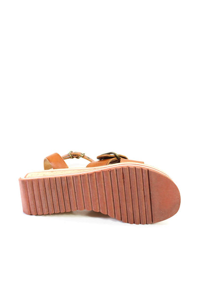 Etoile Isabel Marant Womens Leather Slingbacks Sandals Brown Size 40 10
