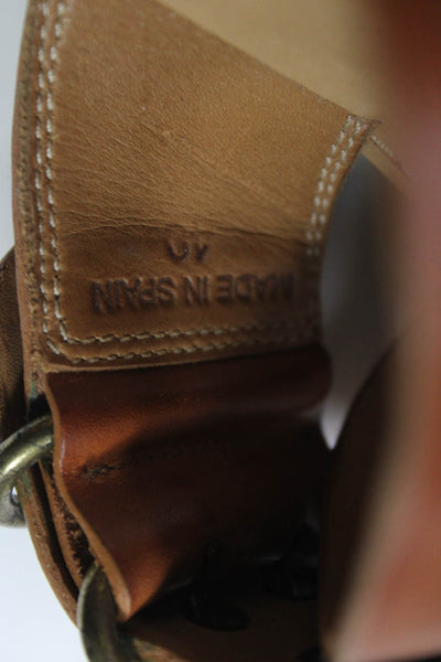 Etoile Isabel Marant Womens Leather Slingbacks Sandals Brown Size 40 10