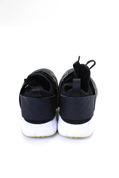 Nike Men's Textured Hook Pile Strap Slip On Running Sneakers Black Size 9