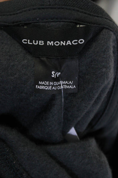 Club Monaco Womens Drawstring Waist Cowl Hooded Sweatshirt Gray Size Small