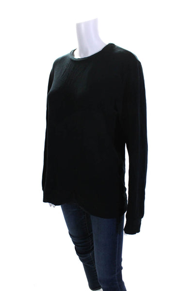 Velvet by Graham & Spencer Womens Crew Neck Pullover Sweater Black Size Small