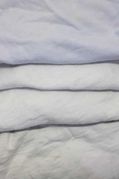 ATM LNA Monrow Womens Short Sleeve Tee Shirts White Blue XS/S Small Medium Lot 4