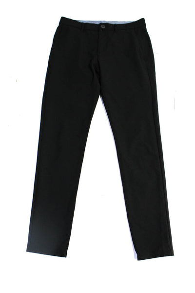 Bonobos Golf Mens Slim Taper Straight Leg Ankle Pants Trousers Black Size 30x32