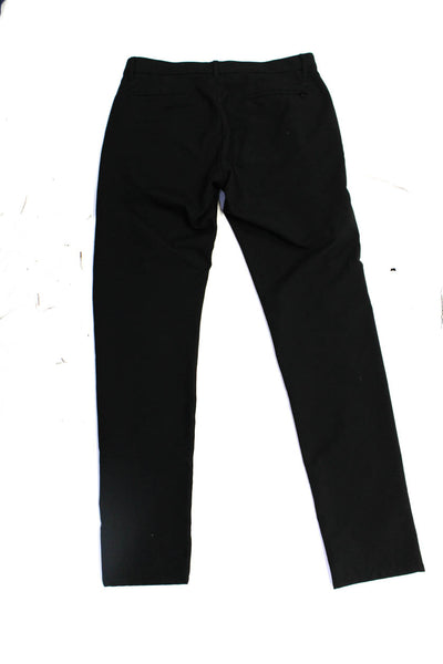 Bonobos Mens Golf Slim Fit Straight Leg Ankle Pants Trousers Black Size 30x32