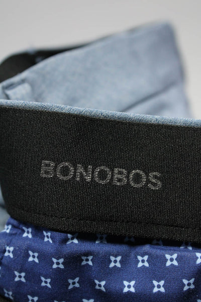 Bonobos Mens Golf Slim Fit Straight Leg Ankle Pants Trousers Blue Size 30x32