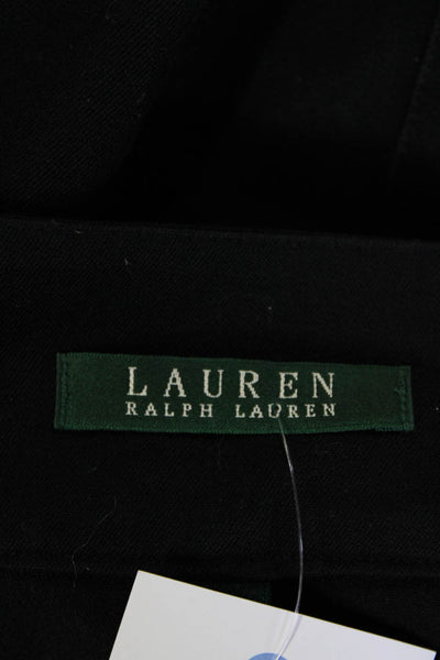 Lauren Ralph Lauren Womens Zip Pocket Knee Length Pencil Skirt Black Size 6