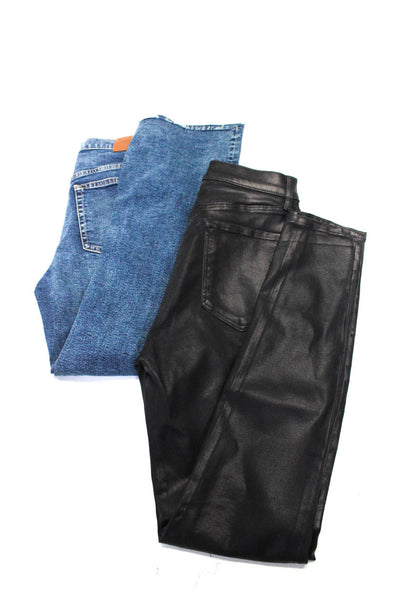 J Crew J Brand Womens Demi Boot Cut Waxed Skinny Jeans Size 27 28 Lot 2