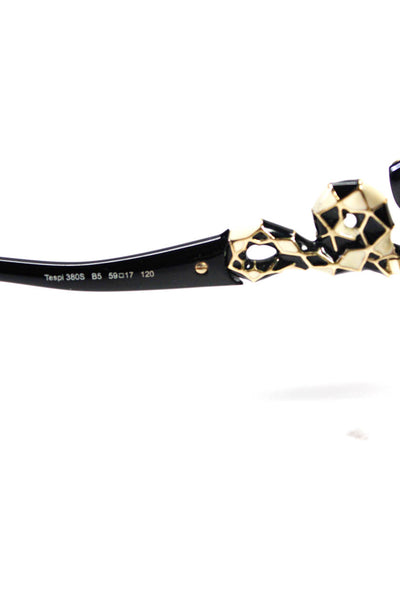Roberto Cavalli Womens Plastic Frame Enamel Snake Oversized Sunglasses 120mm
