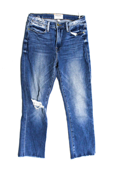 Agolde Frame Denim Womens Nico Merriweather Jeans Black Blue Size 25 27 Lot 2