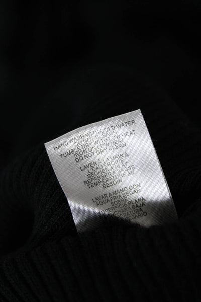 Wayf Womens Knit Ribbed Sleeveless Open Back Side Slit Maxi Dress Black Size XS