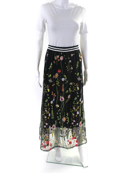 Zara Woman Toi et Moi Womens A-Line Maxi Floral Skirts Blue Size S Lot 2