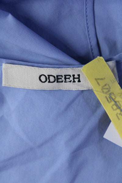 Odeeh Womens Color Block Sleeveless Shell Top Blouse Blue Green Size EU 38
