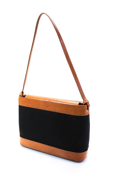 Kate Spade New York Womens Single Strap Snap Top Shoulder Handbag Black Brown