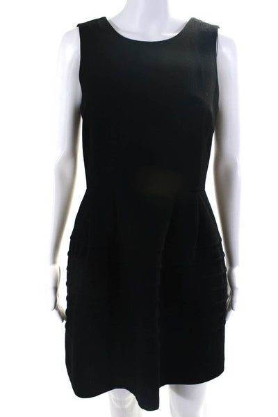 Madewell Women's Scoop Neck Sleeveless A-Line Mini Dress Black Size 4
