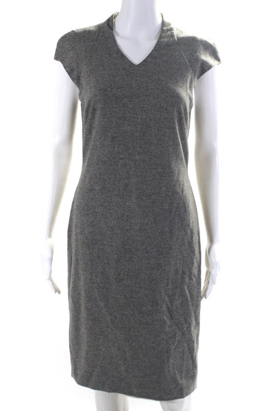 Polo Ralph Lauren Womens Open Back Cap Sleeves Dress Gray Size 4