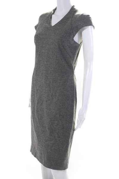 Polo Ralph Lauren Womens Open Back Cap Sleeves Dress Gray Size 4