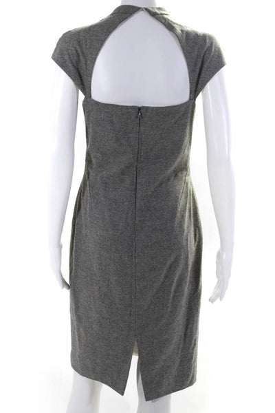 Polo Ralph Lauren Womens Open Back Cap Sleeves Dress Gray Size 4