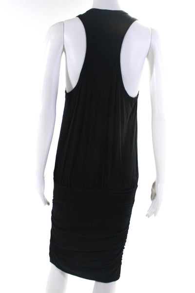 Sundry Womens Cotton Sleeveless Short Sleeve T-Shirt Dresses Black Size 2 lot 2