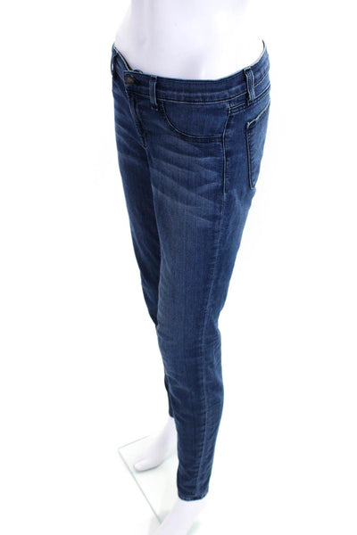 J Brand Womens Low Rise Dark Wash Stretch Skinny Leg Jeggings Jeans Blue Size 28
