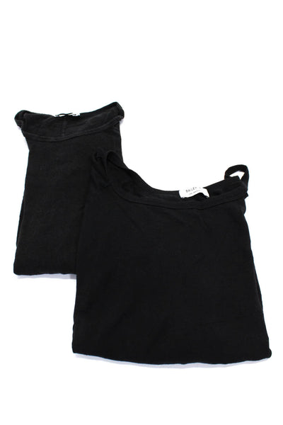 Bailey 44 Frame Womens Cold Shoulder Long Sleeve Tops Black Size L S Lot 2