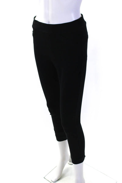 Spanx Womens Black High Rise Faux Pockets Skinny Leg Pull On Pants Size S