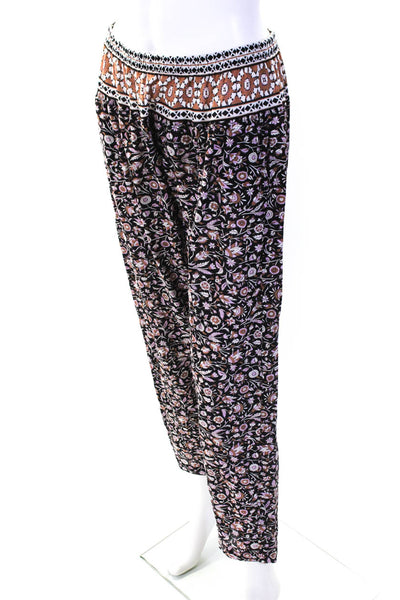 Xirena Womens Cotton Floral Print Straight Leg Casual Pants Multicolor Size M