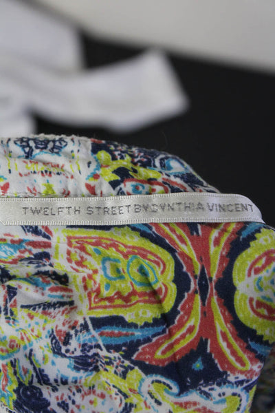 Twelfth Street by Cynthia Vincent Womens Abstract Print Romper Multicolor Size M