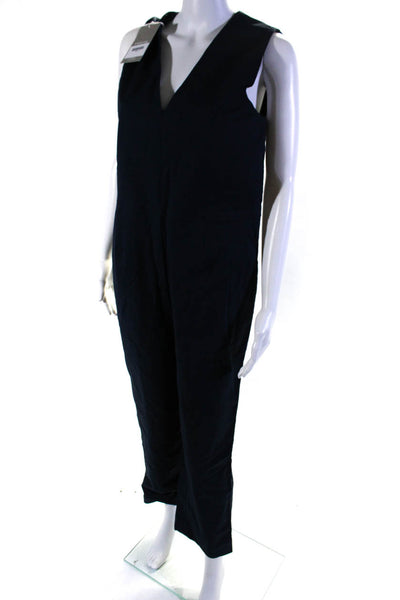 Everlane Womens The Structured Cotton Jumpsuit Navy Size 4