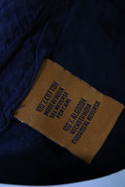 Tailor Vintage Men's Flat Front Pockets Chino Short Navy Blue Size 30