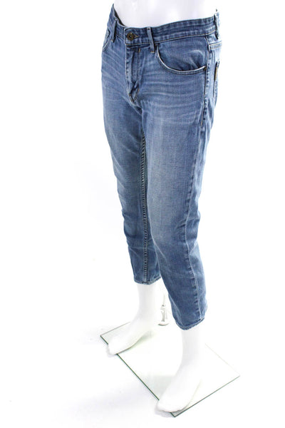 Paige Men's Five Pockets Medium Wash Straight Leg Denim Pant Size 32