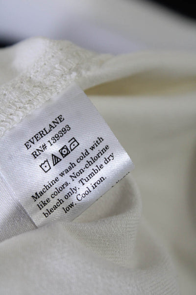Everlane Womens The Organic Cotton Herringbone Dress  Bone Size S