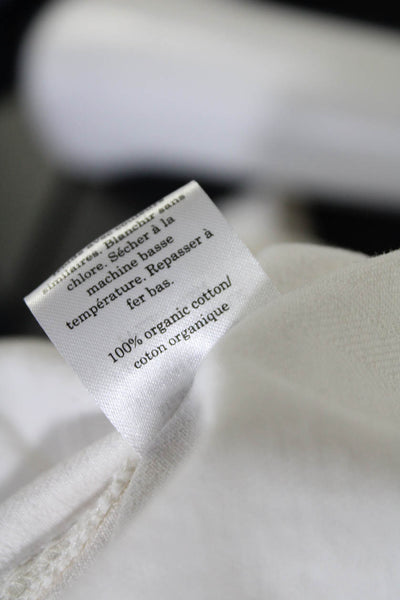 Everlane Womens The Organic Cotton Herringbone Dress  Bone Size S