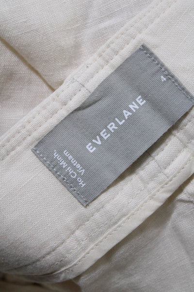 Everlane Womens Canvas The Linen Way High® Drape Pant   Size 4