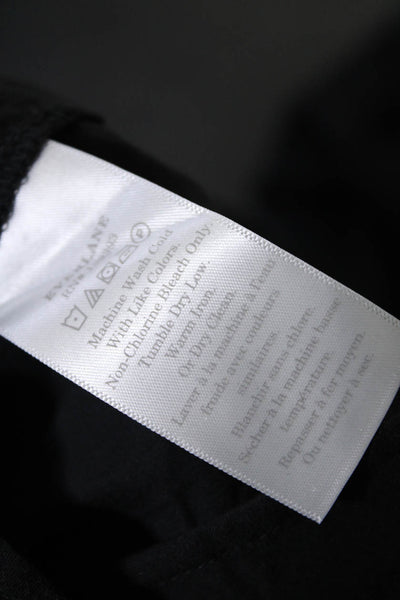 Everlane Womens The Poplin Pleated Taper Pant Black Size 0