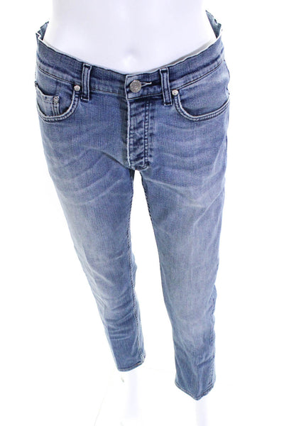 Acne Women's Five Pockets Button Fly Medium Wash Straight Leg Denim Pant Size 31
