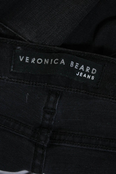 Veronica Beard Jeans Womens Carolyn Baby Boot Cut Jeans Black Size 25