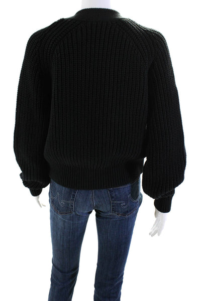 Everlane Womens The Texture Cotton Cardigan  Black Size M