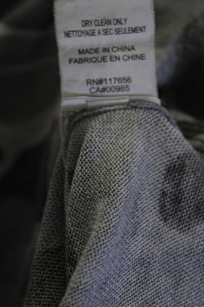 Thakoon Womens Silk Knit Camouflage Print Long Sleeve Crewneck Top Gray Size XS
