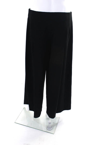 Etcetera Womens High Rise Pleated Front Palazzo Dress Pants Black Size 8