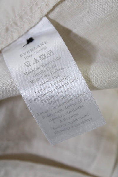 Everlane Womens Canvas  The Linen Way High® Drape Pant   Size 2