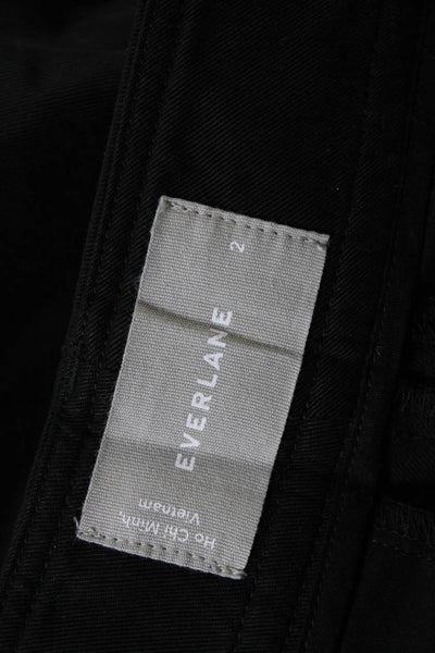 Everlane Womens The Tencel™ Way High® Taper Pant  Black Size 2
