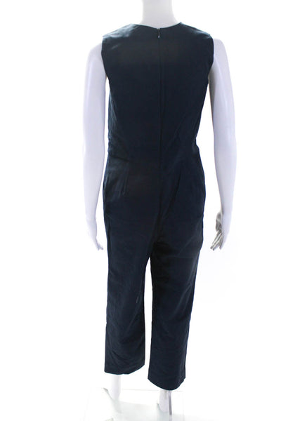 Everlane Womens The Structured Cotton Jumpsuit Navy Size 0