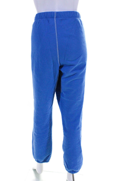 Morgan Lane Womens High Rise Drawstring Cozyland Jogger Pants Blue Size Large