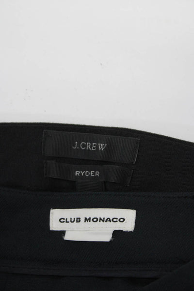 Club Monaco J Crew Womens Ryder Dress Pants Black Size 0 2 Lot 2