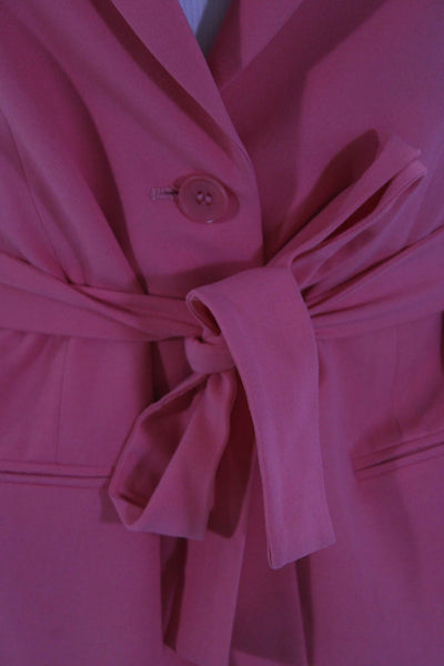 BCBG Max Azria Womens Belted Blazer Jacket Flamingo Pink Size Extra Small