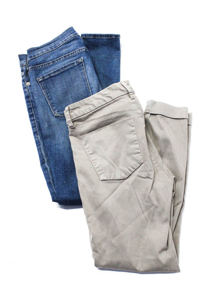 Frame Denim J Brand Womens Skinny Jeans Anja Trousers Blue Tan Size 27 28 Lot 2