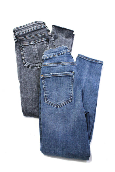 Agolde Rag & Bone Womens Cotton Denim Skinny Jeans Blue Gray Size 24 Lot 2