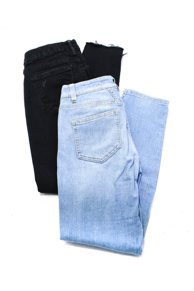 Closed Mother Womens Cotton Baker Skinny Ankle Jeans Blue Black Size 24 25 Lot 2