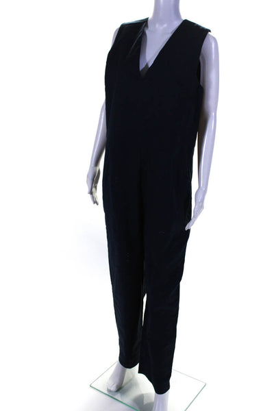 Everlane Womens The Structured Cotton Jumpsuit Navy Size 12